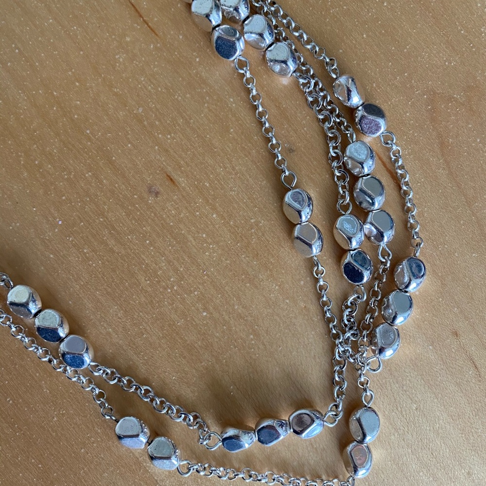 Layered Silver Necklace